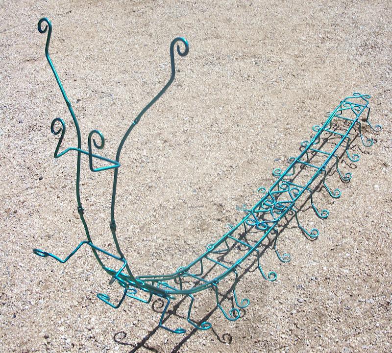 Metal Caterpillar Sculpture.
