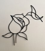Rose and Hummingbird
