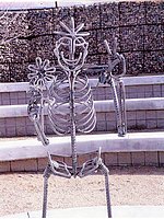 'Flower Child' metal sculpture