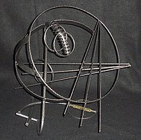 Mathematics metal sculpture