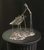 Chiropractor metal sculpture